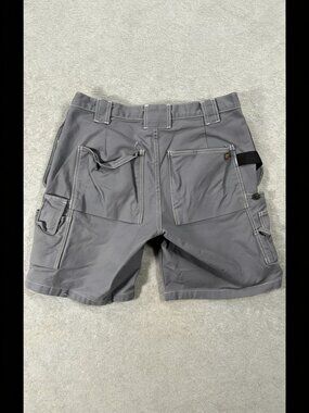 Blaklader Cargo Short Men's 34 Gray Craftsman Carpenter Utility Tool Workwear